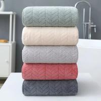 Toalla gruesa de terciopelo coral para adultos, Toalla de baño para el hogar, limpieza de secado rápido, toalla facial de microfibra - details 3