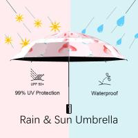 Paraguas de viaje plegable de verano, paraguas a prueba de viento, paraguas para sol y lluvia, paraguas impermeable y anti UV para mujeres y hombres, automático - details 3