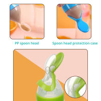 Botella de Alimentación para Bebés SLAIXIU Cuchara de Leche para Entrenamiento Complemento Alimenticio Material de Silicona Estilo de Botella de Cuello Ancho - details 6