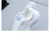 Zapatillas de deporte para mujer Suela gruesa Zapatillas de correr ligeras Flyknit transpirables de moda - details 4