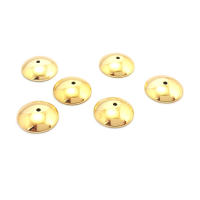 20 piezas 3MM 4MM 6MM 8MM 10MM 12MM 18K Color oro latón cuentas brillantes tapas suministros de joyería de alta calidad accesorios - details 23