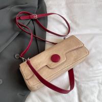 Bolso de hombro de color contrastante para axila, personalizado, sencillo, con textura informal, novedad de 2024 - details 26