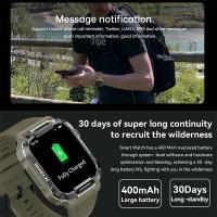 MK66 Smartwatch Reloj para hombre anticaída para exteriores Rastreador de ejercicios IP68 Impermeable Llamada Bluetooth Batería grande Reproducción de música Reloj inteligente deportivo - details 6