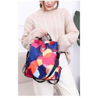 Mochila Multifuncional Antirrobo de Gran Capacidad Estilo Floral Correa de Hombro Arcuada - details 0