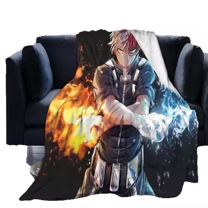 My Hero Academia-Manta de felpa suave y esponjosa para el hogar, manta cálida y acogedora de peso ligero para cama, sofá, silla, sala de estar, gran Accessories-L586 de dormitorio, otoño, invierno y primavera - 1