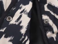 TRAFZA-abrigo de algodón con estampado de leopardo para mujer, abrigo holgado informal de manga larga con bolsillos y una hilera de botones, para invierno, 2024 - details 27