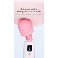 Vibrador AV para las mujeres Estimulador del clítoris Calentamiento poderoso femenino G punto masajero pantalla digital USB recargable juguete sexual adulto - details 6