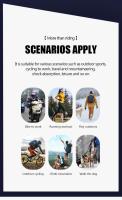 Deportes al aire libre Cycg -Finger hombres y mujeres antideslizantes transpirables antideslizantes guantes de bicicleta de dedo corto - details 3