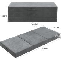 Plegable Suelo 195 x 140x10 cm colchones Plegables Invitados Espuma Funda Lavable Viajes Camping Invitados - details 7