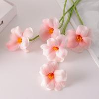 5 piezas de tulipanes artificiales de tacto real, hechos a mano, realistas, ramo de tulipanes de simulación, hermosos tulipanes falsos, decoración de cumpleaños - details 2