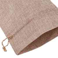 10 bolsas de yute para vino, 14 x 6 1/4 pulgadas, bolsas de regalo para botellas de vino numeradas de arpillera con cordón para degustación de vino ciego (marrón) - details 6