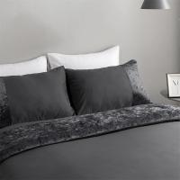 Juego de Ropa de Cama de Veludo Splicing Super King Cubierta de Edredón 220x240 Color Sólido Conjunto de Cama de Muñeca Cómodo y Duradero Doble Edredón Cubierta 260x240 - details 8