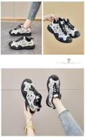 Zapatos de calle informales para mujer, zapatillas de suela gruesa con aumento de altura, versión coreana, color blanco, Primavera - details 15
