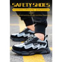 Zapatos de Seguridad para Hombres Zapatillas de Trabajo a Prueba de Perforaciones con Punta de Acero Indestructibles Moda Protección Seguridad - details 1