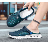 Sandalias de piscina para hombre, zapatos de playa cómodos para exteriores, zuecos de jardín, zapatillas antideslizantes de agua informales, chanclas de verano - details 16