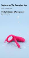 Empaque privado Sexy Control remoto inalámbrico Anillo de masturbación con bloqueo de vibración potente de silicona para hombres Juguete sexual para adultos - details 6