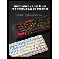 MC68 Teclado mecánico con eje magnético Teclas intercambiables en caliente para juegos competitivos Teclado con cable de alta calidad - details 23