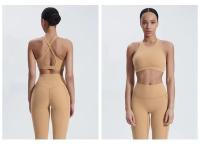 SHINBENE-Sujetador deportivo de cuello alto para entrenamiento, sostén con relleno cruzado en la espalda, ideal para Yoga - details 2