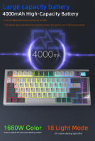 Darmoshark Teclado Mecánico Inalámbrico K8 para Juegos con Retroiluminación RGB Bluetooth y Cable USB-C Compatible con GATERON de 81 Teclas - details 8