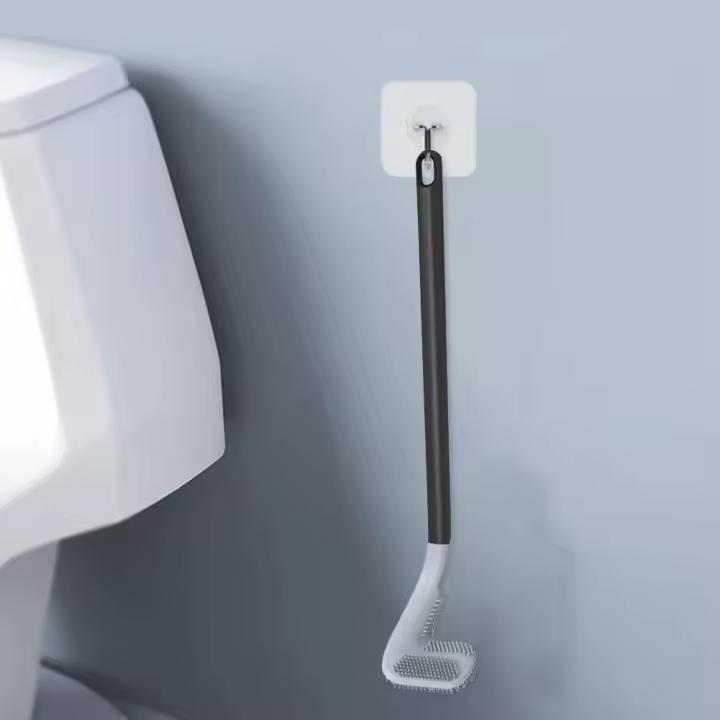 Cepillo De Inodoro En Forma De Cereza Creativa Con Mango Largo Y Bricos Suaves Para Limpieza Del Baño Herramienta De Cepillo De Papelera - 1