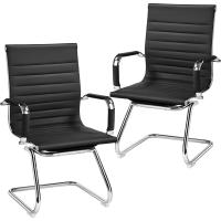 Juego de 2 sillas de oficina, silla blanca, silla de recepción, silla para conferencias, sala de estar, silla de trabajo, 2 unidades - details 9