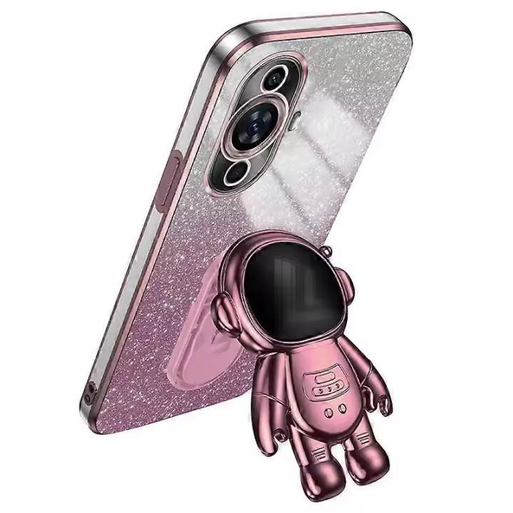 Para Huawei nova 11 funda astronauta Kickstand galvanoplastia PC + cubierta TPU - 1