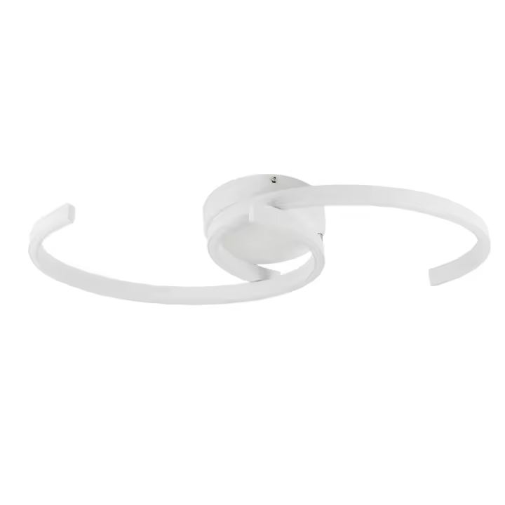 CBJKTX Lámpara de techo LED para sala de estar, 60 cm, 3000 K, lámpara de diseño blanca cálida, lámpara de cocina, lámpara decorativa para dormitorio y pasillo - 1