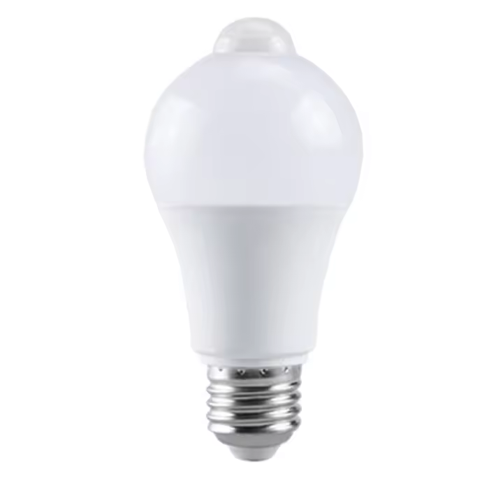Lámpara con Sensor de movimiento PIR, Bombilla de 12W con Detector de movimiento infrarrojo, luz cálida de seguridad, 85-265V, E27 - 1
