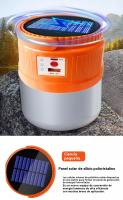 Linterna luz solar Portátil jardin exterior multifunción camping carpa regalo Luz de emergencia led - details 4