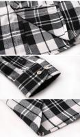 Camisa de Manga Larga con Estampado Geométrico a Rayas Estilo Casual para Hombres - details 11