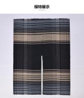 Nueva capa cálida exterior de talla grande y gruesa para damas con chal grande dividido con borlas a cuadros de línea clásica - details 2