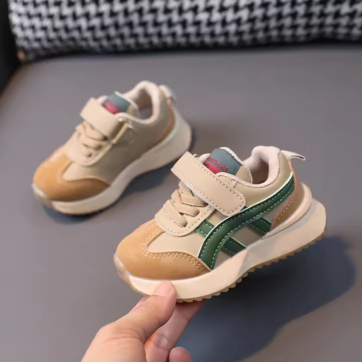Nuevas zapatillas deportivas para niñas, zapatos de cuero para correr, zapatos para bebés y niños pequeños - 1