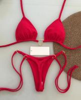 Conjunto de Bikini Halter de Color Sólido RUOTONSEPT Traje de Baño de Estilo Brasileño para Mujeres - details 38