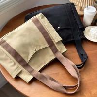 Bolso de lona de gran capacidad para el trabajo, bolso de mujer estilo universitario - details 13