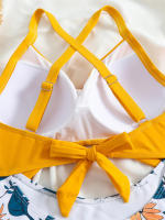 Bañador de una pieza para mujer, traje de baño con realce, Monokini Sexy ahuecado, ropa de playa para verano, 2024 - details 5