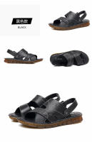 Nuevas Sandalias de Hombre de Cuero Genuino Suela Suave de Tendón de Res Cómodo para la Playa - details 16