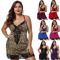 Camisola delgada de gran tamaño para mujer, conjunto de lencería sexy de satén Ence, ropa de dormir para mujer, ropa para el hogar - details 3