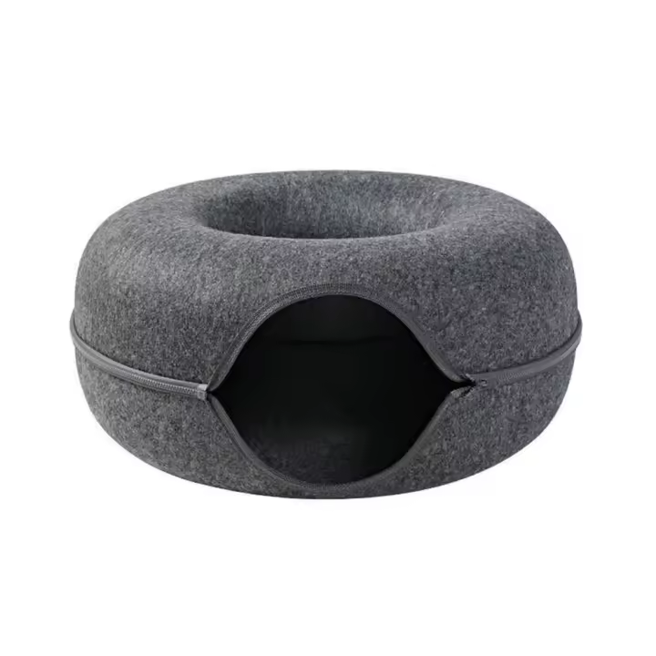 Cesta divertida para casa, cama para gato, túnel, Donut, nido para gato, suministros para mascotas - 1