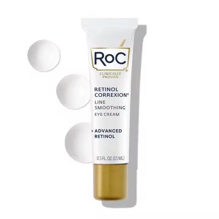 Hot RoC Retinol Correxion crema debajo de los ojos ojeras e hinchazón, crema diaria para arrugas, línea antienvejecimiento suavizante para el cuidado de la piel - 1