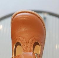 Zapatos de cuero con correa en T para niños, zapatos de princesa para niñas, zapatos planos transpirables para niños, negro, marrón, bebés pequeños, primavera y otoño - details 3
