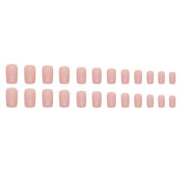 Uñas Postizas Cortas Cuadradas 24 Piezas Color Sólido Con 1 Pieza De Gel Y 1 Archivo De Uñas Combos De Uñas Postizas De Acrílico - details 3