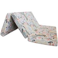 Colchón plegable viscoelástico con cierre y asa 120 x 190 x 10 cm con espuma D25 extra firme en loneta premium gris para furgonetas, viajes o invitados - details 13