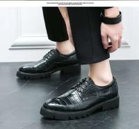 Zapatos de vestir italianos formales planos de los hombres ocasionales del cuero de Oxford de los hombres, zapatos de negocios - details 4