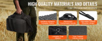 SucceBuy Range Bag para pistolas - Almacenamiento táctico de armas con bolsas y cargadores extraíbles, para caza al aire libre - details 3