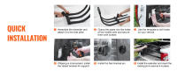 SucceBuy Extensor de cama de camión, extensor de portón trasero retráctil de aluminio, ajustable de 55.5"-68" para Ford Super Duty, F150, Dodge Ram 1500/2500/3500, Toyota Tundra, Nissan Titan, Chevrolet Silverado, GMC Sierra - details 5