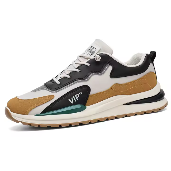 Zapatillas de Cuero Casuales para Hombres Primavera 2025 Estilo Plataforma de Moda Joven - 1
