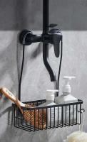Estante de ducha de aluminio no poroso, soporte para champú, organizador de cesta, accesorios de baño - details 0