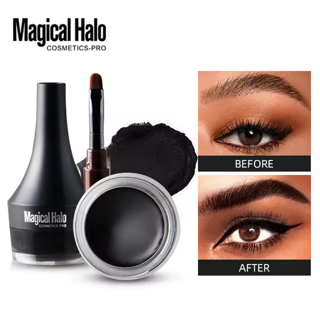 Pomada para cejas, delineador de ojos resistente al agua, maquillaje en Gel, Gel para cejas esculpidas teñidas de larga duración con pincel, sombra para cejas, crema delineadora de ojos - 1