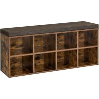 Banco para Zapatos, Armario para Zapatos con 6 Compartimentos y 3 Estantes Ajustables, Fácil de Montar, Ahorro de Espacio, para Entrada, Dormitorio, Blanco LHS23WT - details 4