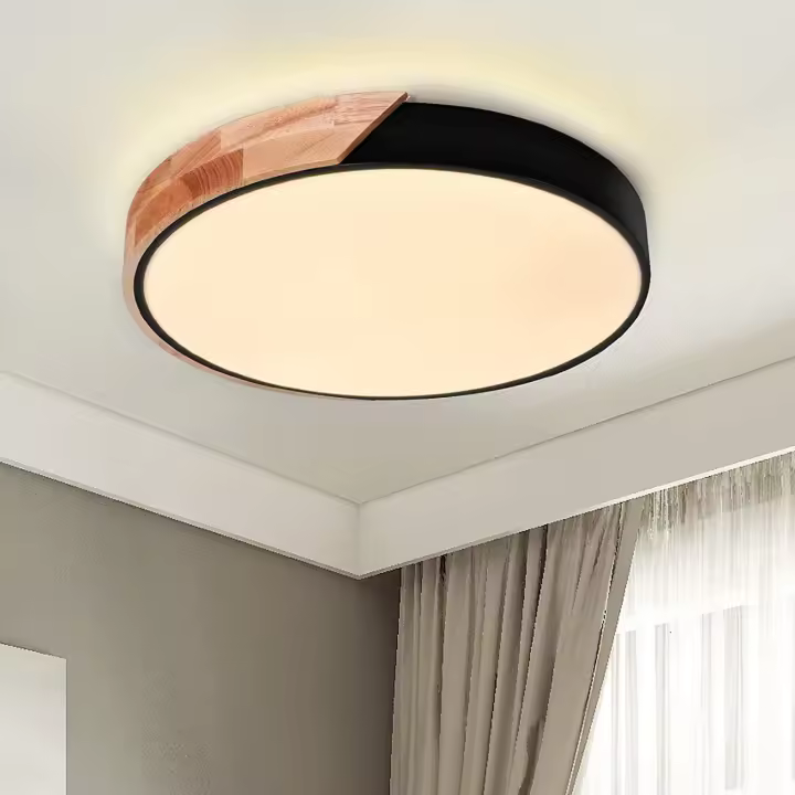 Goeco Iluminación Nórdica Moderna de Techo LED 30W, Luz Neutra, Montaje Semi-Flush, Eficiencia de Energía - 1